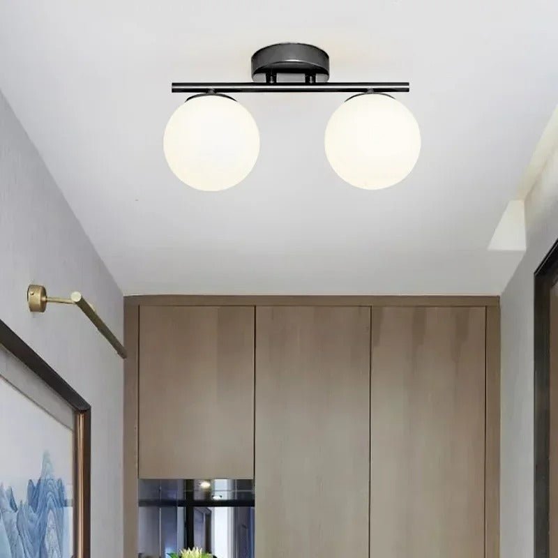 Nordische LED-Deckenleuchte aus Glas - Stilvolle Weiße Kugel für Jeden Raum