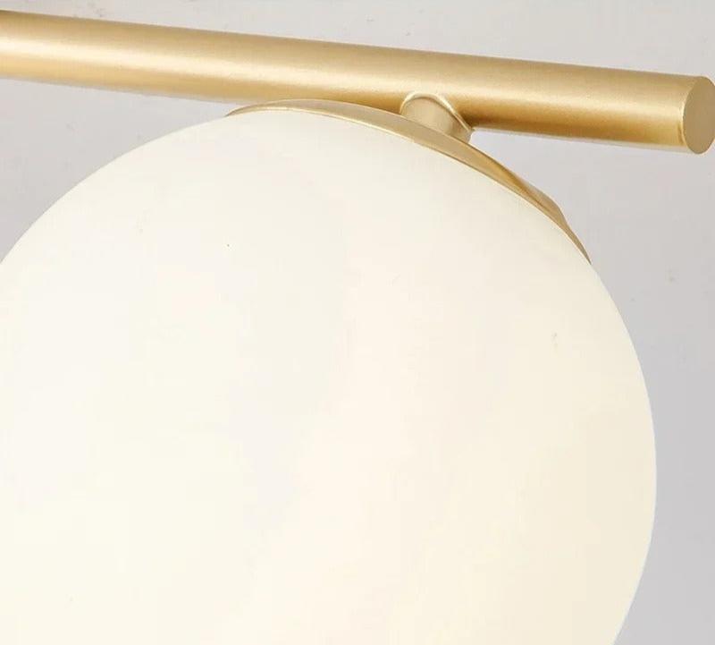 Nordische LED-Deckenleuchte aus Glas - Stilvolle Weiße Kugel für Jeden Raum