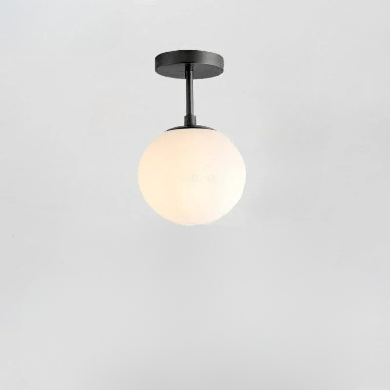Nordische LED-Deckenleuchte aus Glas - Stilvolle Weiße Kugel für Jeden Raum
