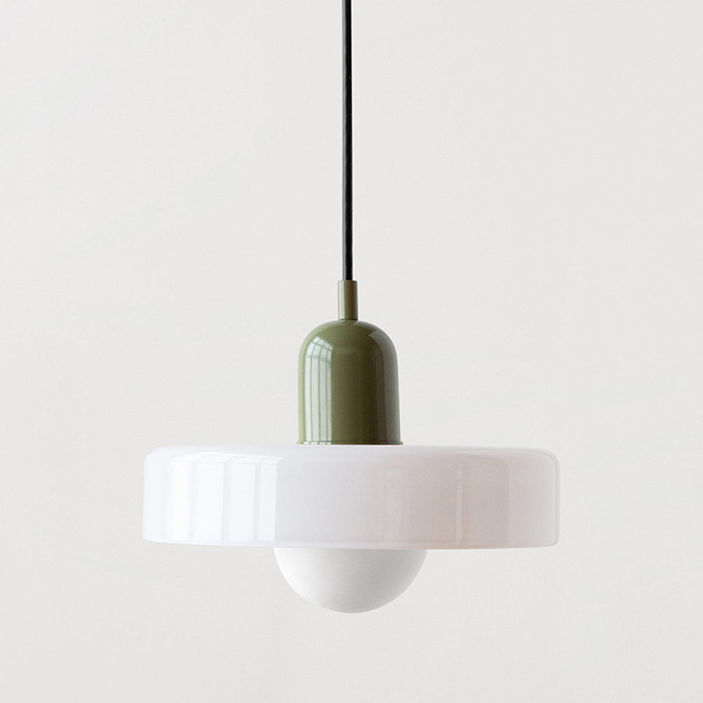 Bauhaus Hanglamp – Gekleurd Glas Stijlvol Design - Rivermark