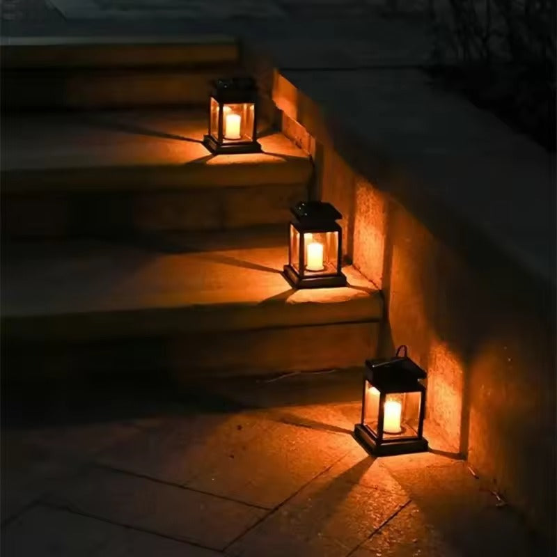 Retro Laterne LED Gartenleuchte