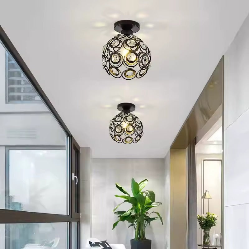 Runde LED Kristall Deckenleuchte