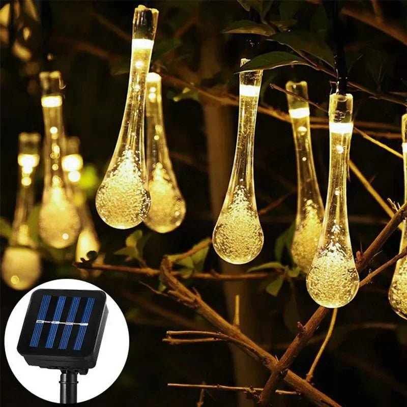 Solar LED Wassertropfen Forme Gartenlampe