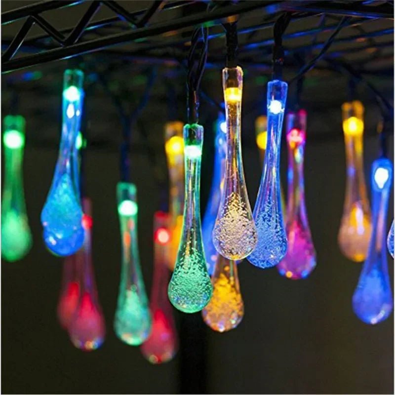 Solar LED Wassertropfen Forme Gartenlampe