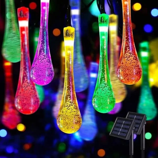Solar LED Wassertropfen Forme Gartenlampe
