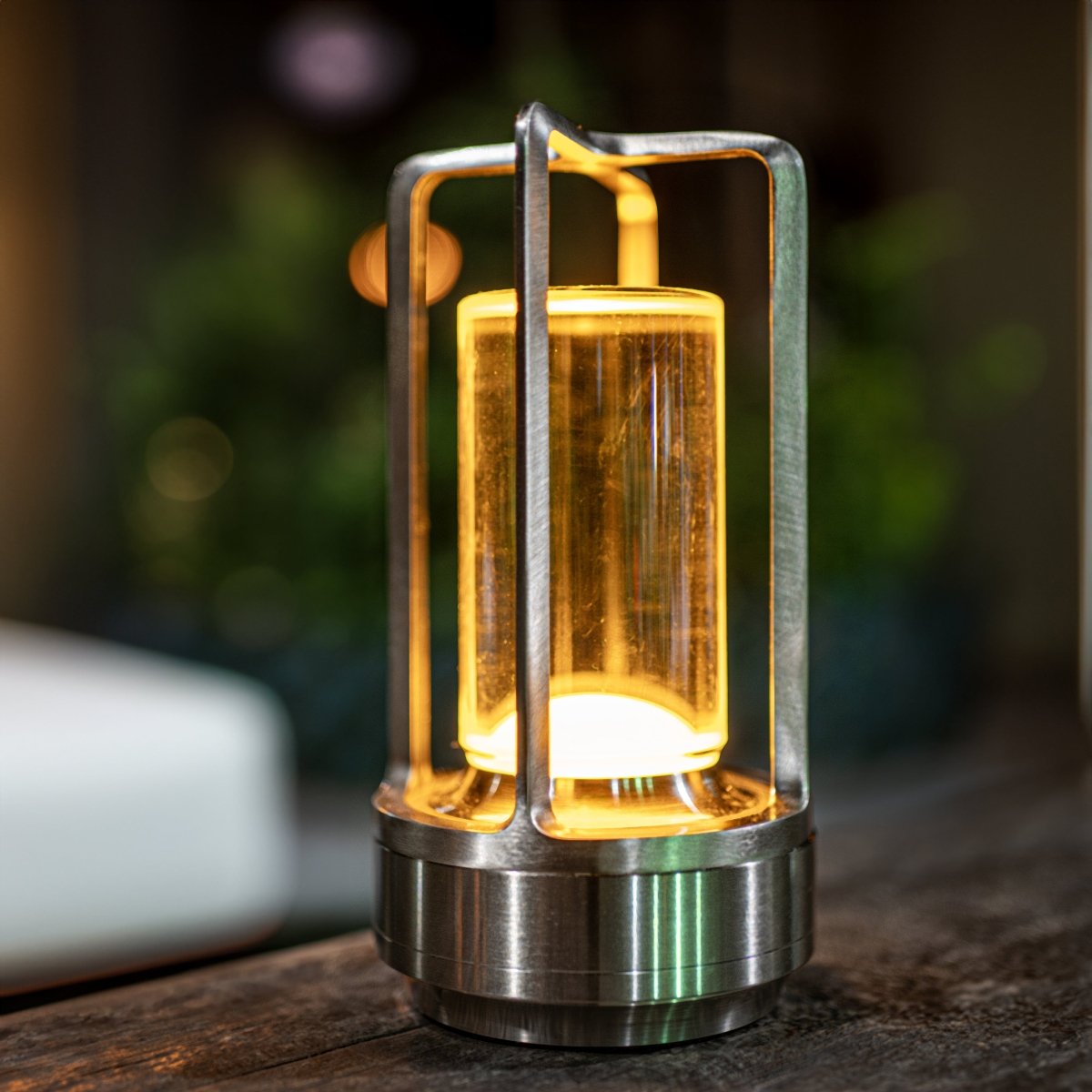 Wiederaufladbare Kristall Laterne Tischlampe