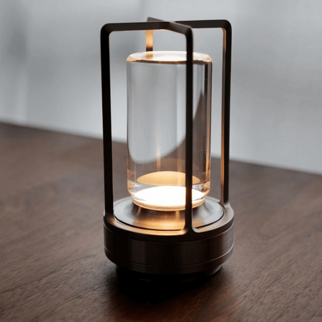 Wiederaufladbare Kristall Laterne Tischlampe