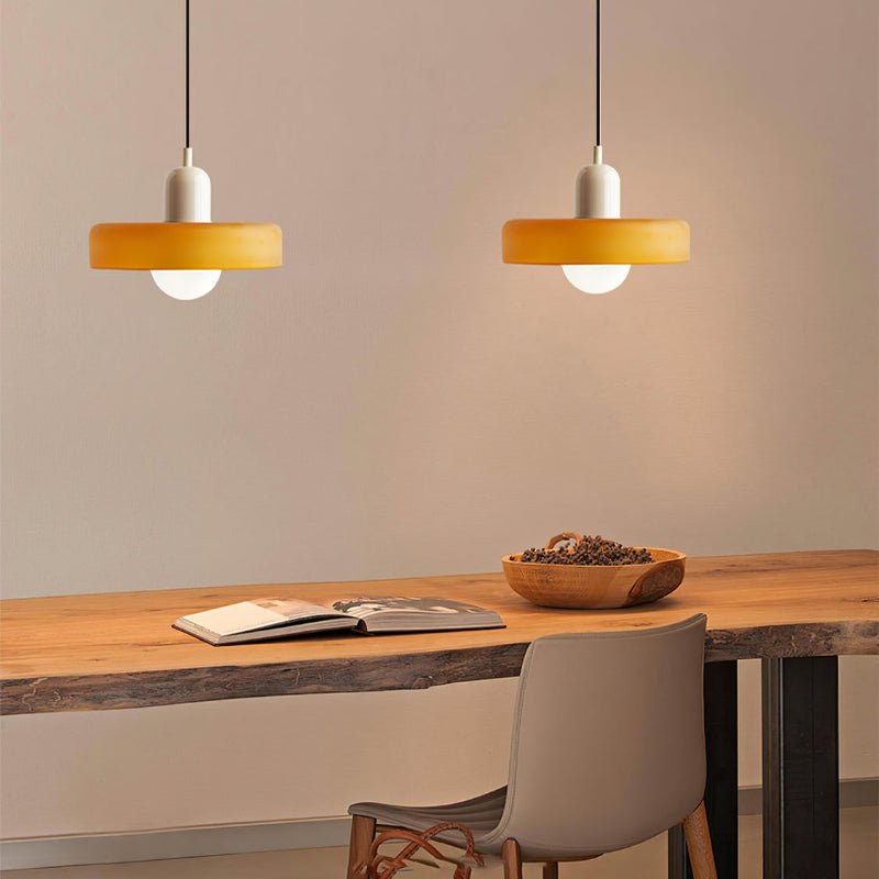 Bauhaus Hanglamp – Gekleurd Glas Stijlvol Design - Rivermark