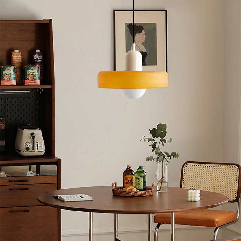 Bauhaus Hanglamp – Gekleurd Glas Stijlvol Design - Rivermark