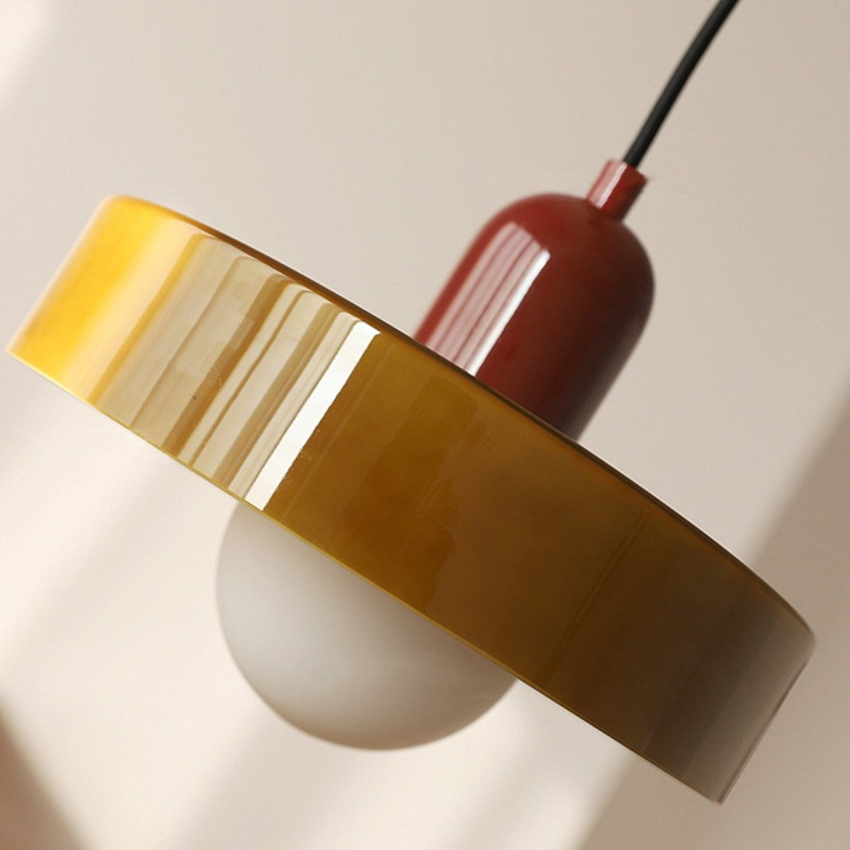 Bauhaus Hanglamp – Gekleurd Glas Stijlvol Design - Rivermark
