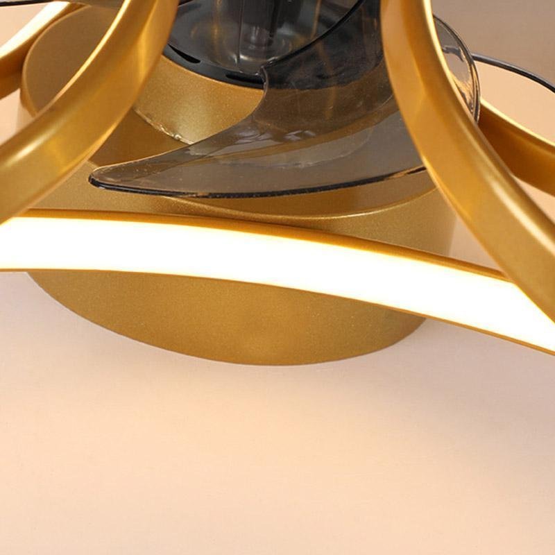Bloem LED Moderne Inbouw Plafondventilator met Afstandsbediening - Rivermark