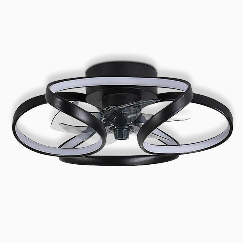 Bloem LED Moderne Inbouw Plafondventilator met Afstandsbediening - Rivermark