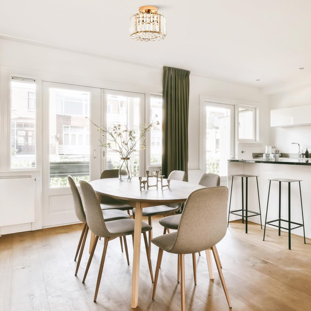 Elegante Kristallen Plafondlamp - Rivermark
