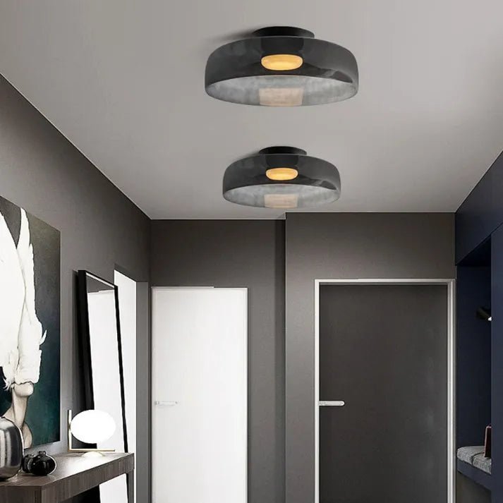 GlassLuxe – Middeleeuwse Plafondlamp met Moderne Noorse Twist - Rivermark