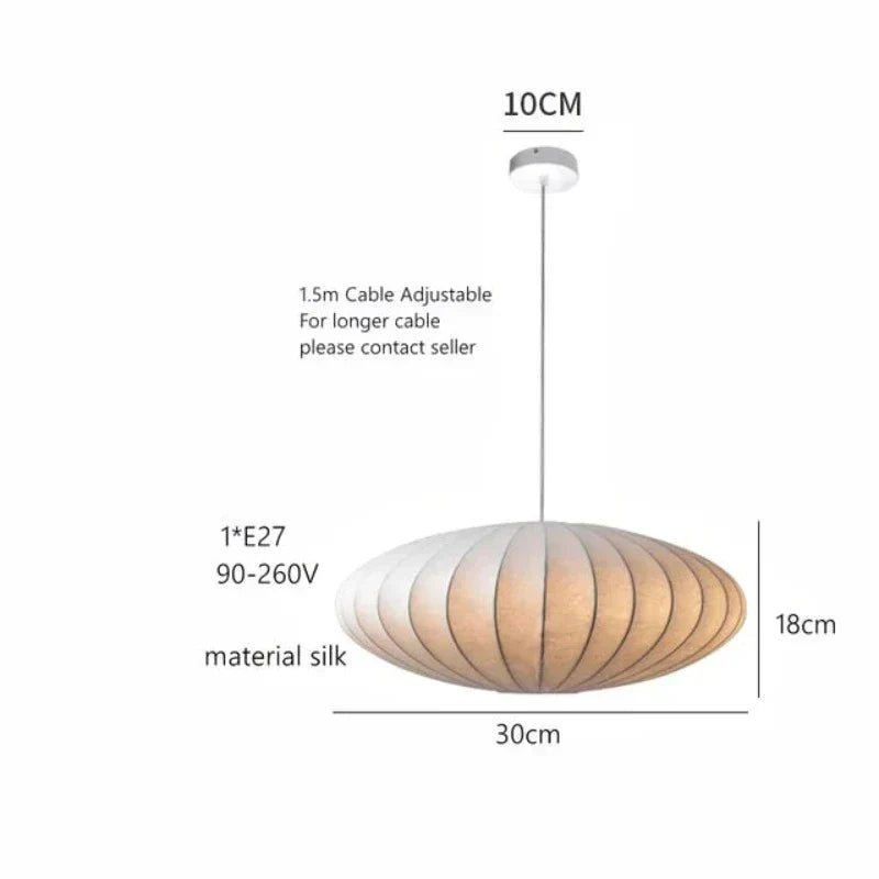 LumiSier - Zijden Hanglamp met Kroon - Rivermark