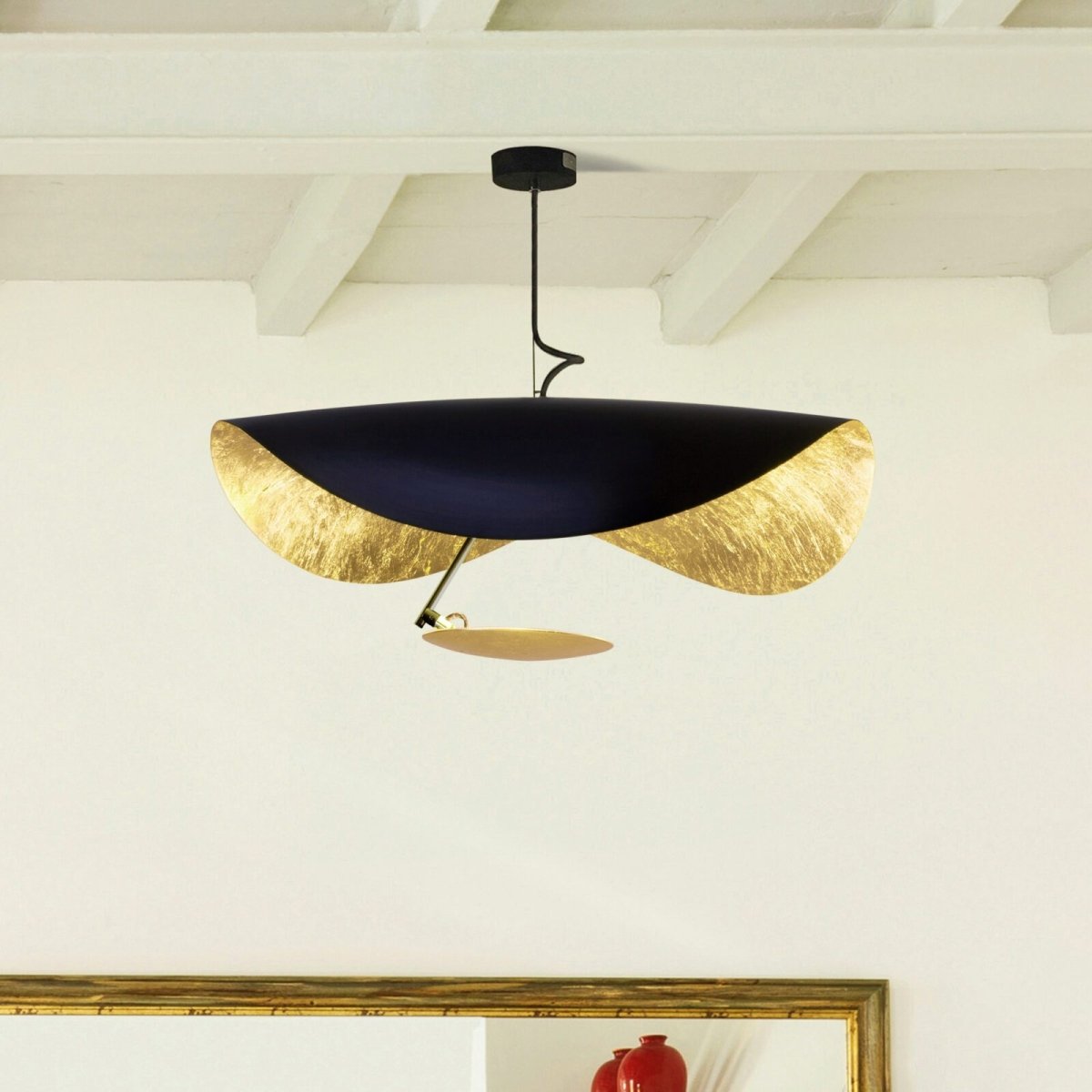 Nordische Lederam Manta Pendelleuchte - Rivermark