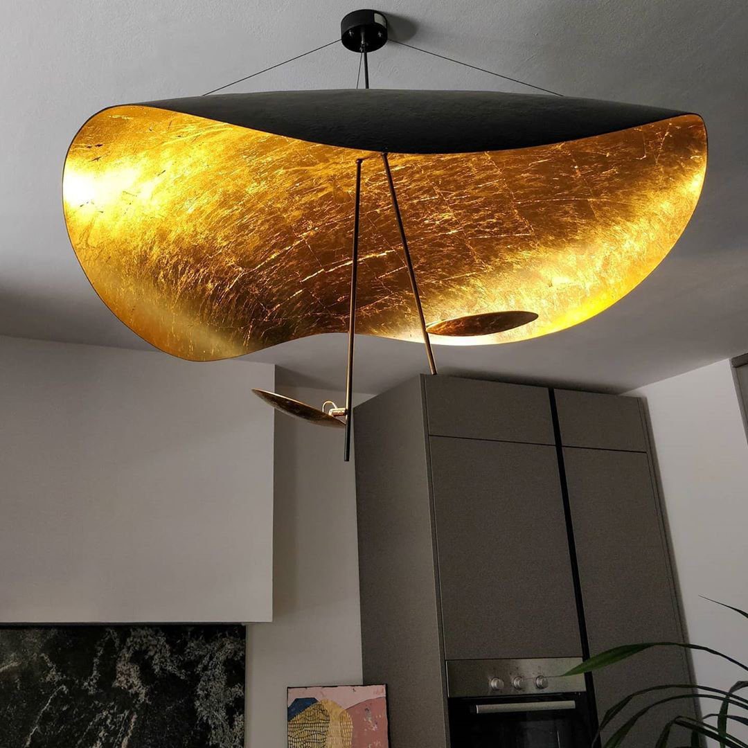 Nordische Lederam Manta Pendelleuchte - Rivermark
