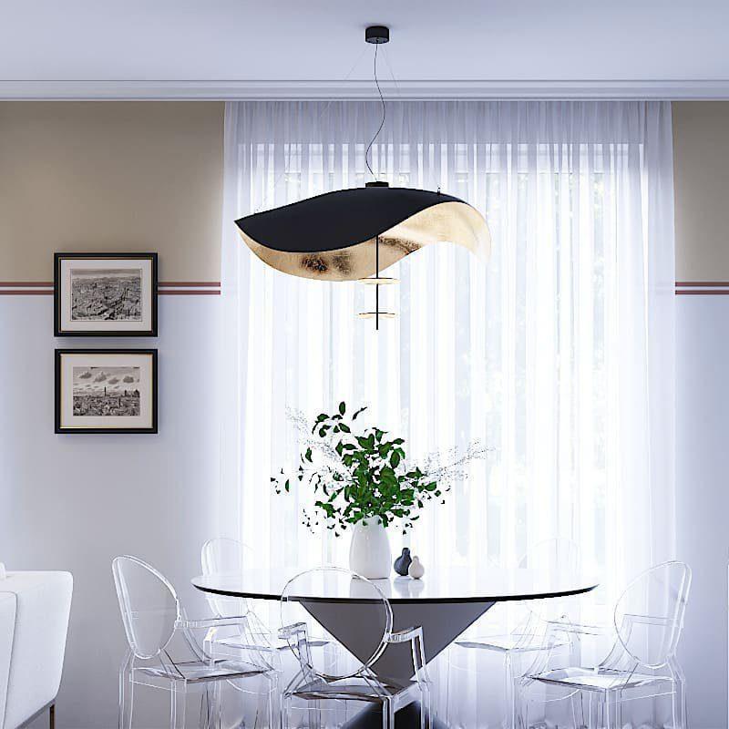 Nordische Lederam Manta Pendelleuchte - Rivermark