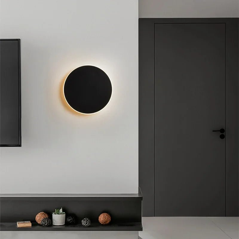 SleekGlow - Moderne Ronde LED Wandlamp - Rivermark