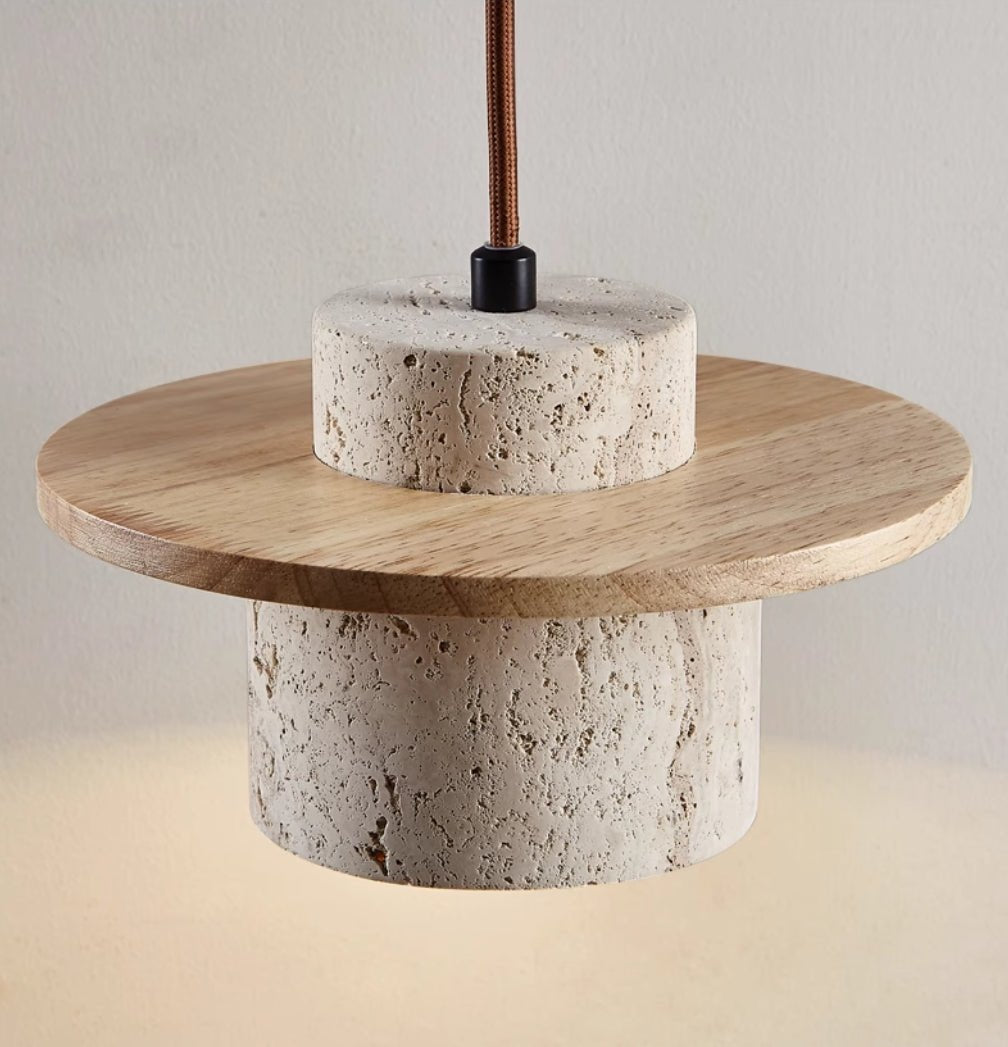 TRAVERTIN Hanglamp – Luxe Natuursteen Verlichting - Rivermark
