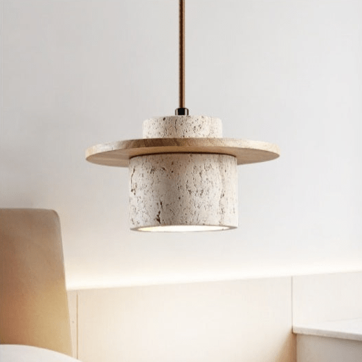 TRAVERTIN Hanglamp – Luxe Natuursteen Verlichting - Rivermark